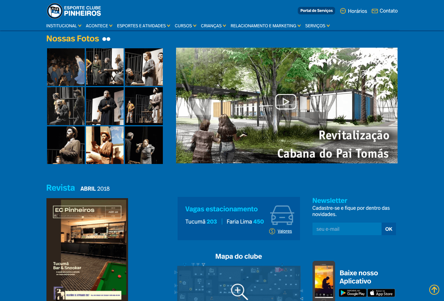 Site Clube Pinheiros - by Castwork.com